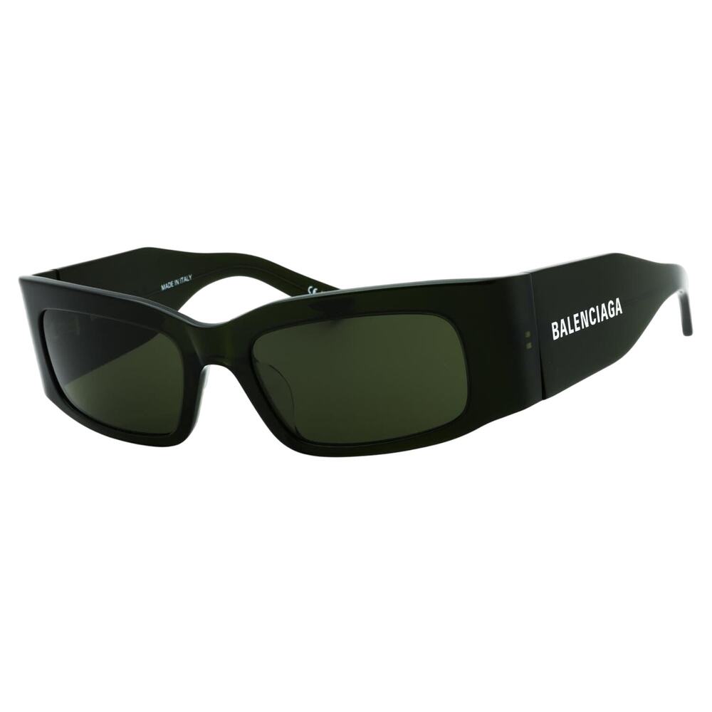 Balenciaga NWT Paper 56MM Rectangular Sunglasses in Green